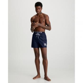 Calvin Klein - Bañador corto con cinturilla doble de hombre liso