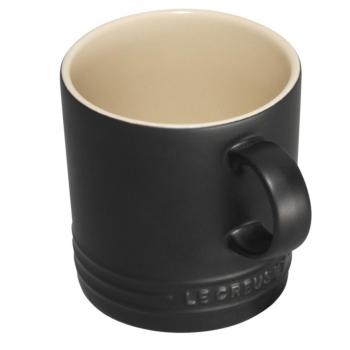 Le Creuset - Taza de gres, Desayuno, 350 ML, Color Negro Mate