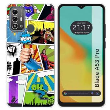 Funda de Silicona para Zte Blade A53 Pro con Diseño Comic y Dibujos