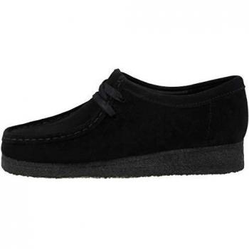 Clarks Originals Women's Black Suede Wallabee Shoes