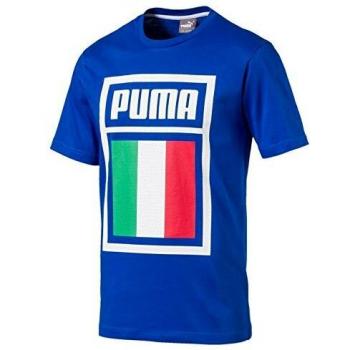 PUMA Forever Football Country Cotton tee Camiseta, Hombre, Negro, M