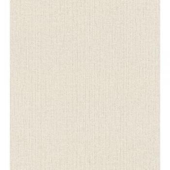 Papel Pintado Rasch Kimono, Vlies, Estructura Unicolor con Inserciones de Color, Resistente a la Luz y Lavable, 0.53 x 10.05 m, Color Blanco