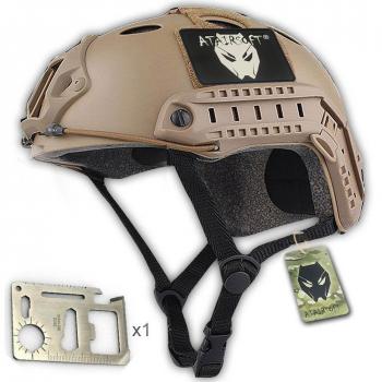 ATAIRSOFT Airsoft PJ Type Casco rápido para CQB Shooting Paintball Army Military Combat DE