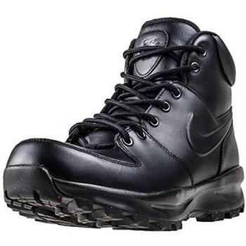 Nike Manoa Leather High Top Lace-Up Boots for Men - Black, Size 40