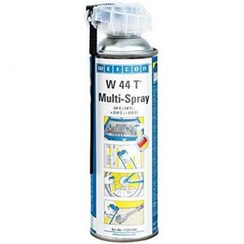 Aceite lubricante multifuncional WEICON W 44 T® Multi-Spray, efecto múltiple, doble boquilla, 500 ml