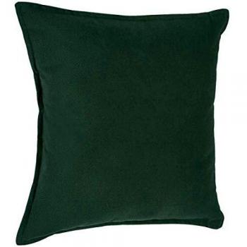 Cojín Lilou de algodón verde abeto 45 x 45 cm - Atmosphera creador de interiores