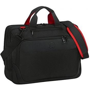 Delsey Parvis Plus Maletín para Portátil 2 Compartimentos Negro 12 x 30 x 41 cm