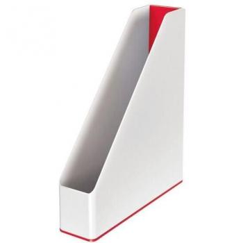 Archivador de Revistas Leitz WOW Duo Color A4 Blanco/Rojo