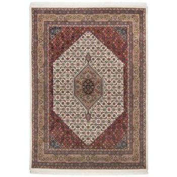 Alfombra Oriental Benares Bidjar, Rectangular, 12 mm de Altura, 100% Lana, Hecha a Mano, con Flecos