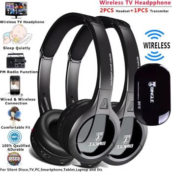 Auriculares Inalámbricos Bingle B616 con Graves Extra para Cine en Familia - 2 Unidades