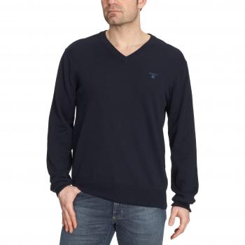 Gant 83072 - Jerséi de manga larga para hombre, color azul marino, talla XX-Large