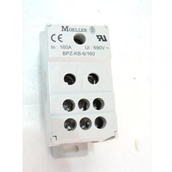 Repartidor Unipolar Eaton 160A con 6 Salidas para Cables de 2.5-16mm²