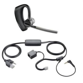 Plantronics 200898-02 - Kit de auricular Bluetooth con estación de carga y descolgador electrónico