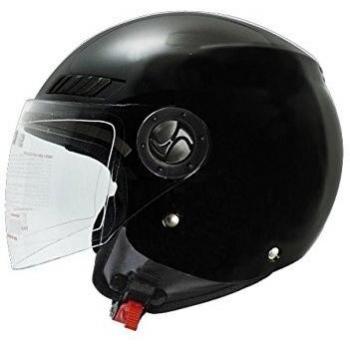 Shiro 128.0062010M Casco Jet, SH62, GS, Hombre, Negro, Medium