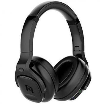 Auriculares Diadema Inalámbricos y Alámbricos con ANC, Bluetooth, MicroUSB, Llamadas/Música - Negro