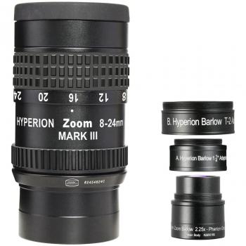 Baader Planetarium 8-24 mm f/3.5 - Ocular para telescopios Hyperion, negro