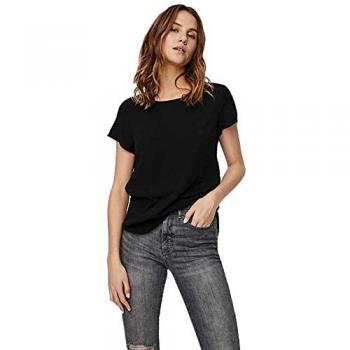 Vero Moda Women's Vmbecca Plain Short Sleeve T-Shirt