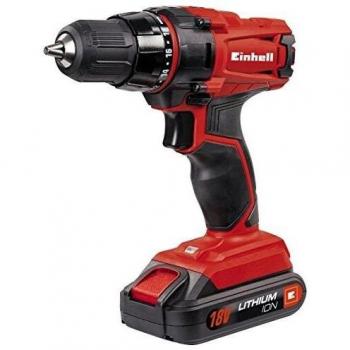 Einhell 4513846 Taladro sin Cable TC-CD 18-2 litio 18 V, Rojo