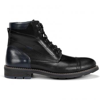 Fluchos F1342 Botas para Hombre de Piel con Cordones en Serraje Color Negro