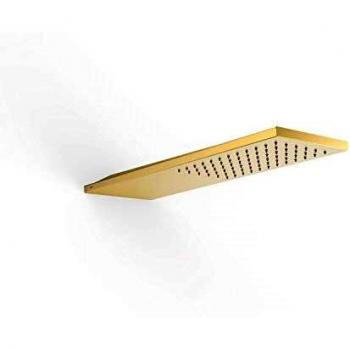 Rociador de Ducha a Pared Anticalcáreo Color Oro Mate 24K - Tres 29990303OM