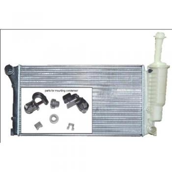 Radiador de refrigeración del motor NRF 53075, Aluminio, 550 322 23 EASY FIT, con piezas de montaje y aletas unidas mecánicamente