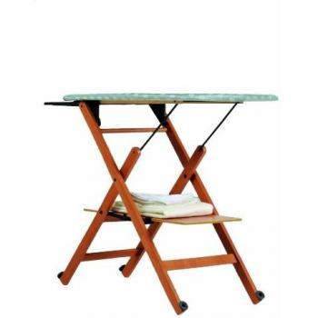 Foppapedretti Assai Tabla de Planchar en Madera y Metal, Noce