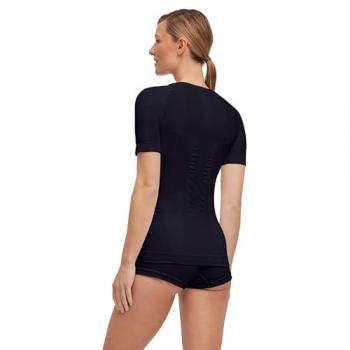 Falke Women's Warm Black T-Shirt XL - Quick Dry Base Layer Top