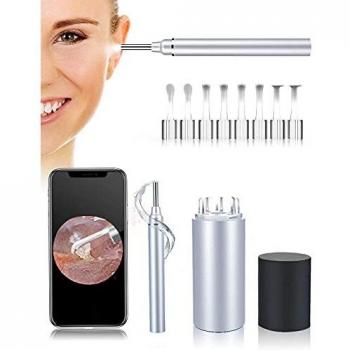 Otoscopio Digital WiFi-OVIFM 3,9mm HD Endoscopio Oido con 6 LED y Caja de Almacenamiento, Camara Endoscopica Inalámbrico con Herramienta de Limpieza de Oidos, Soporte para Movil，IPhone y Android