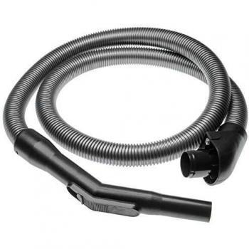 Tubo Flexible de Recambio Ø 32mm Compatible con Aspiradoras Miele S311i, S312i, S313i, S315i, S316i, S318i, S321i - Negro / Plata