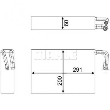 Evaporador de aire acondicionado MAHLE Aftermarket AE 86 000S para BMW: Série 5, X5, M5