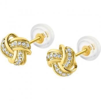 Pendientes Time Road HIN00208 de Oro 9K para Mujer con Acabado Brillante