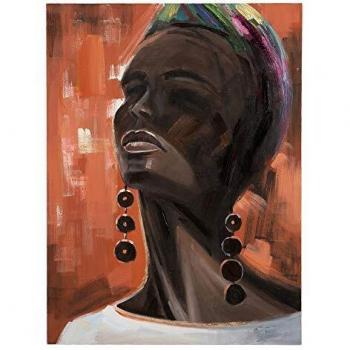 Cuadro Lienzo Africana 90x120 Cm - Originalidad para Tu Hogar, Ixia - Lienzo 90 x 2,8 x 120 cm Africana