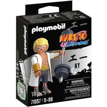 Playmobil Naruto Shippuden Cuarto Raikage - Figura de acción, incluye accesorios, articulaciones móviles, diseño detallado inspirado en el anime