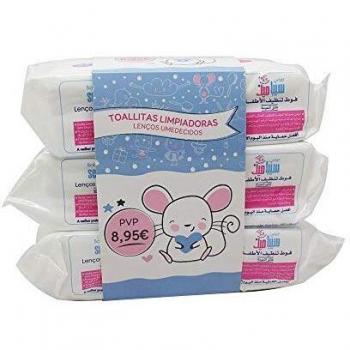 Sebamed Baby – Toallitas bebé 3 packs de 72 unidades cada una – Efecto antibacteriano, con pantenol que contrarresta la inflamación. Protección del mano ácido en desarrollo del bebé