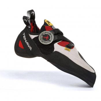 Pies de gato Tenaya Iati - Escarpines de escalada para hombre, color negro, rojo y amarillo, talla 42