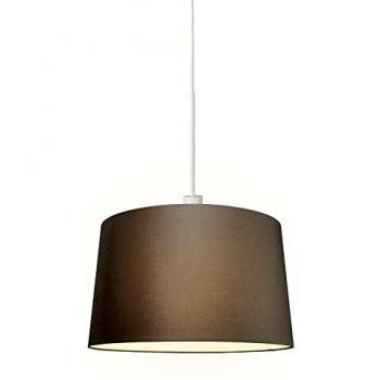 Lámpara colgante moderna blanca con pantalla visón de 45 cm - COMBI 1