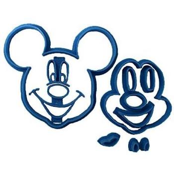 Cuticuter Mickey Cara Cortador de Fondant, Azul, 8x7x1.5 cm