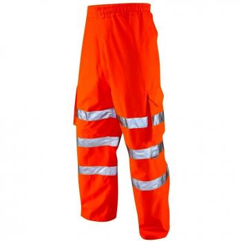 Para hombre Leo Hi Vis transpirable carga más de pantalones de 3 x l 4 x l 5 x l 6 x l poliéster naranja naranja Hi-Vis Orange XXXXXX-Large