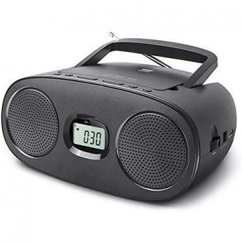 new-one RD 312 Radio con reproductor de CD, color gris antracita