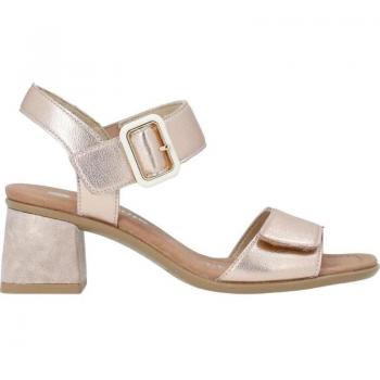 Sandalias de mujer Remonte en color metal con diseño elegante y cómodo