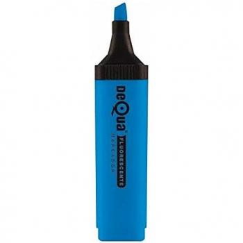 Marcador fluorescente Dequa Trazo 5,2 mm. Azul