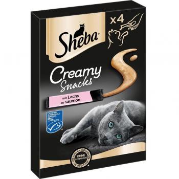 Sheba Creamy Snacks para gatos - 40 x 12 g Salmón