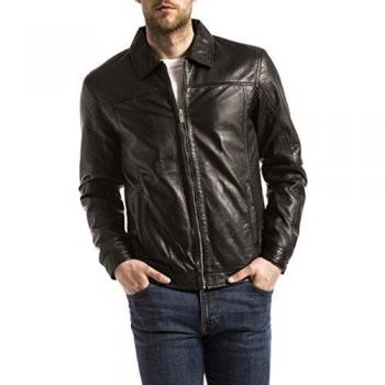BLUE WELLFORD Cazadora Piel Koluton Negro L