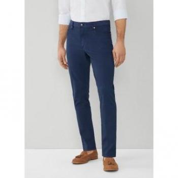 Hackett London - Pantalón Texture 5 Bolsillos marino