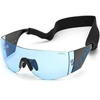 Guess Women's Sunglasses GU7662 Shiny Black One Size with Blue Lenses