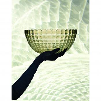 Contenedor XL 30 cm Tiffany Gris Transparente Guzzini