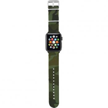 Trust Urban - Correa de nylon para Apple Watch de 42 mm, verde camuflaje