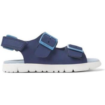CAMPER Oruga Sandals for Girls - Blue, Smooth Leather, Size 29 and Size 11