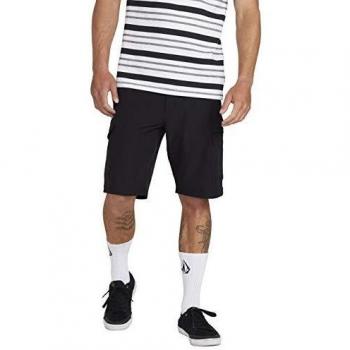 Volcom SNT Dry Cargo 21 Pantalón Corto, Hombre, Black, 34