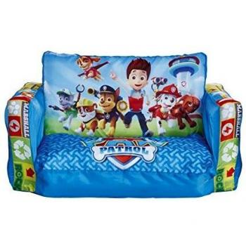 Worlds Apart Mini sofá y Tumbona desplegable 2 en 1, Poliéster, Azul, 26.00x68.00x105.00 cm